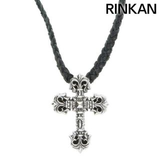 クロムハーツ(Chrome Hearts)のクロムハーツ  FILIG/CROSS-XSM LB/フィリグリークロスXS wレザーブレイド/シルバーネックレス メンズ(ネックレス)