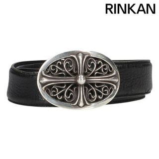 クロムハーツ(Chrome Hearts)のクロムハーツ  OVAL CROSS STRAP1.5/1.5クラシックオーバルクロスバックル レザーベルト メンズ 30(ベルト)