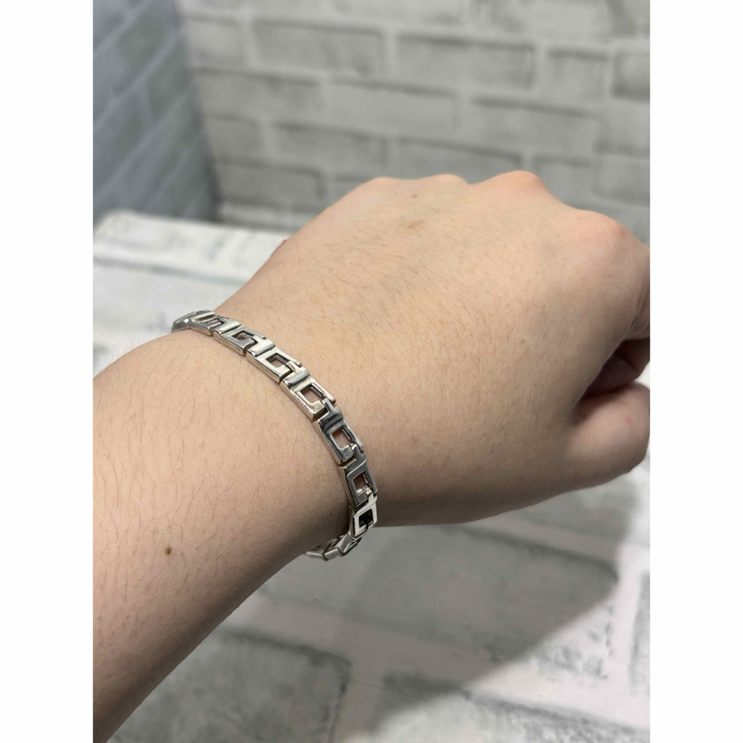 GUCCI グッチ　Gロゴ　トムフォード期　ブレスレット925 GUCCI - 美品 オールドグッチ GUCCI Gシェイプ ブレスレット