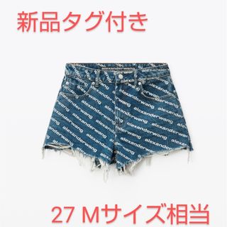 Alexander Wang - alexanderwang デニムロゴショートパンツ　新品タグ付き　Мサイズ