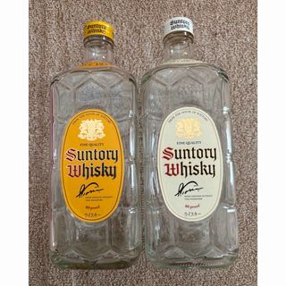 サントリーウイスキー 角瓶　白角　空き瓶セット　700ml(ウイスキー)