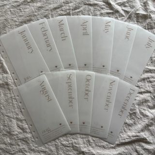 A6monthリフィルbeigeデザイン(その他)