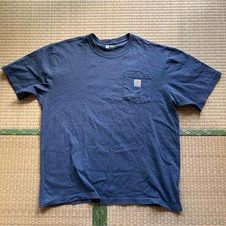 カーハート(carhartt)のCarhartt カーハートダークブルー Tシャツ Lサイズ(Tシャツ/カットソー(半袖/袖なし))