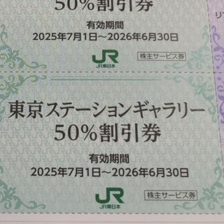 ジェイアール(JR)のJR東日本優待券の東京ステーションギャラリー半額割引券2枚300円（ネコポス）(美術館/博物館)