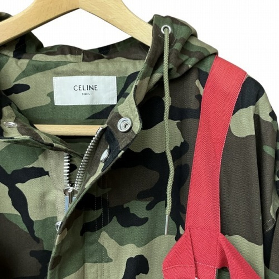 CELINE MILITARY セリーヌ　迷彩モッズコート　サイズL CELINE - セリーヌ CELINE 23SS ハーネス モッズコート