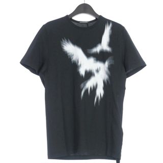 アンドゥムルメステール(Ann Demeulemeester)のアンドゥムルメステールバードプリントTシャツ カットソー S ブラック 国内正規(Tシャツ/カットソー(半袖/袖なし))
