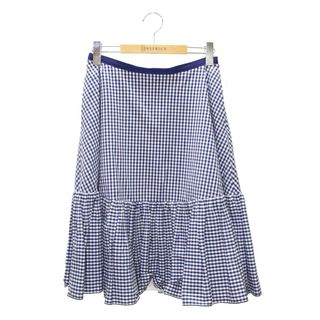 フォクシーニューヨーク(FOXEY NEW YORK)のフォクシーニューヨーク Skirt Daffodil 40089 スカート 38 ブルー ギンガムチェック IT8NSO9WYNY8(ひざ丈スカート)