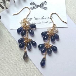 アイオライトしゃらしゃらピアス(ピアス)