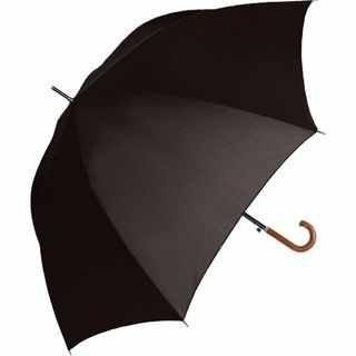中谷 晴雨兼用長傘 メンズ日傘 ブラック 無地 【413-006】 ジャンプ式 (その他)