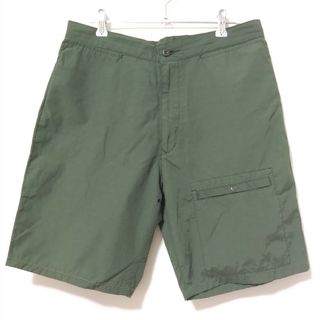 【GGG pour homme】　ハーフパンツ　カーキ　メンズ　古着　ナイロン(ショートパンツ)