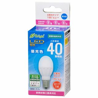 【在庫セール】オーム電機 LED電球 小形(40形相当/550lm/昼光色/E1(その他)