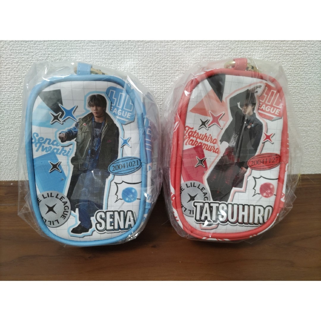 LIL LEAGUE　岩城星那　中村竜大　クリアポーチセット　新品　未使用　匿名 エンタメ/ホビーのタレントグッズ(ミュージシャン)の商品写真