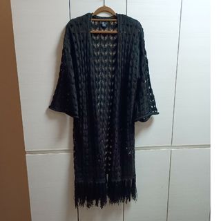 フォーエバートゥエンティーワン(FOREVER 21)のフォーエバー21　レース編みロングカーディガン(カーディガン)