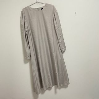 アンタイトル(UNTITLED)のアンタイトル 【きれいめ＆すっきり／洗える】Aライン 袖コンシャスワンピース(ロングワンピース/マキシワンピース)