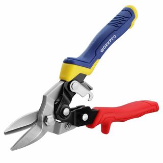 WORKPRO 万能はさみ 金切はさみ 鉄切り鋏 航空スニップ ギザ刃 倍力型 (その他)