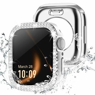 Missair コンパチブル アップルウォッチ カバー キラキラ Apple W(その他)