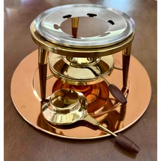 ヴィンテージSOLID BRASS アルコーバーナー&トレーセット　美品