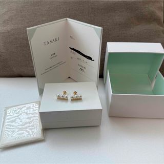タサキ(TASAKI)のほぼ新品 TASAKI バランスネオ イヤリング(ピアス) イエローゴールド(ピアス)