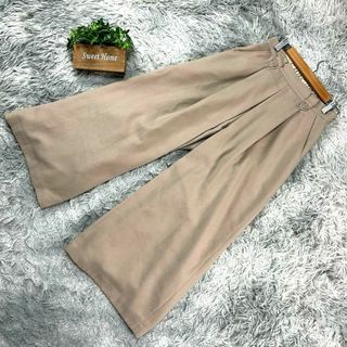 NATURAL BEAUTY BASIC - 良品【NATURAL BEAUTY BASIC】ガウチョパンツ(S)ベージュ
