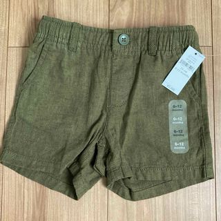 ベビーギャップ(babyGAP)のショートパンツ　70㎝ 1歳　6ヶ月 ベビー服　ギャップ　カーキブラウン　春夏(パンツ)