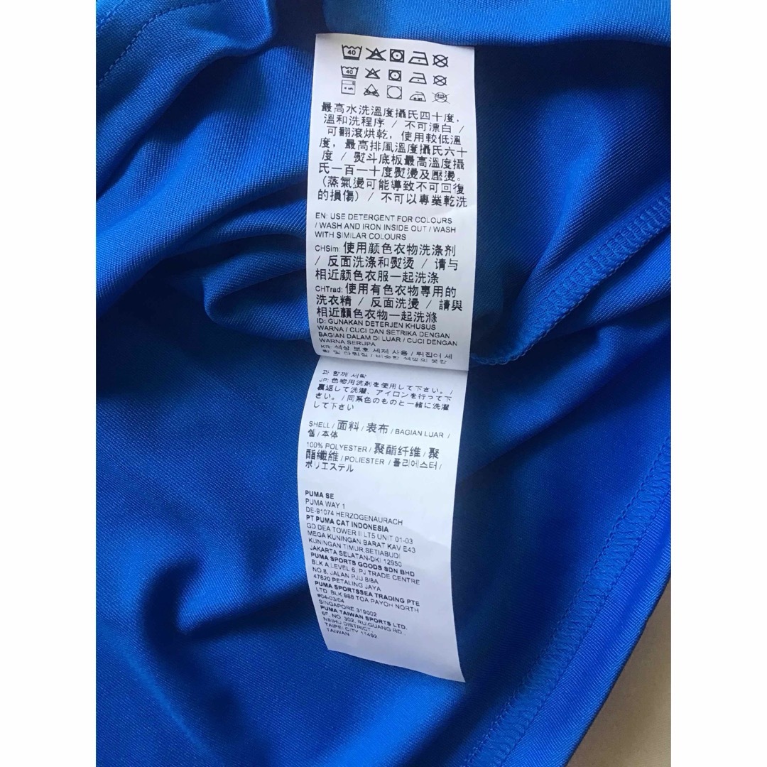 PUMA(プーマ)のプーマ　モイスチャーマネージメント　ドライTシャツ　160cm　ブルー キッズ/ベビー/マタニティのキッズ服男の子用(90cm~)(Tシャツ/カットソー)の商品写真