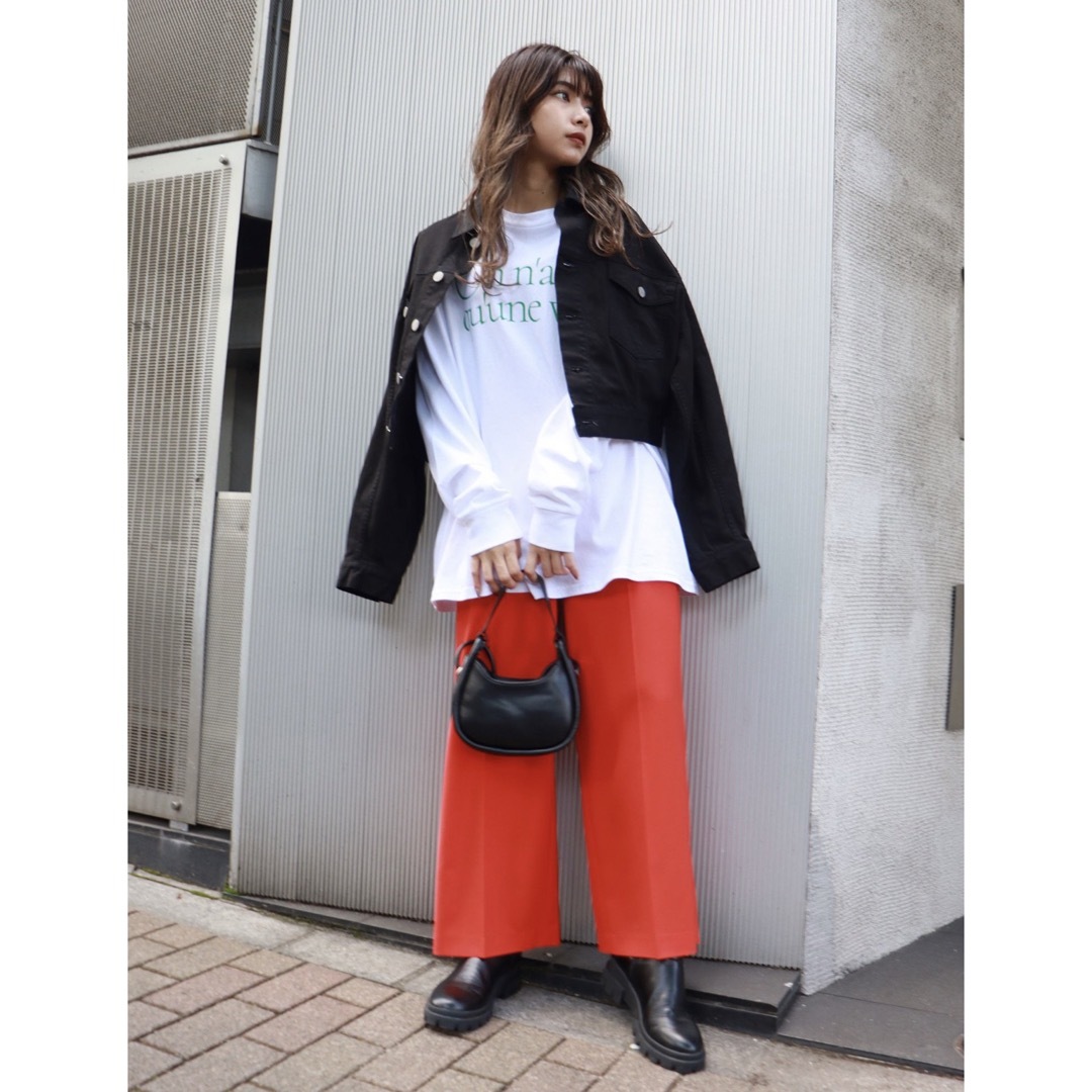 MURUA(ムルーア)の新品　ムルーア　ハイウエストワイドパンツ レディースのパンツ(カジュアルパンツ)の商品写真