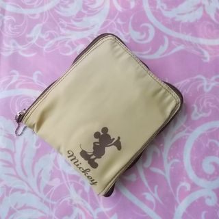 ミッキーマウス(ミッキーマウス)の【訳あり】ミッキーマウスDisneyトラベル用ビックトートバッグエコベージュ(エコバッグ)