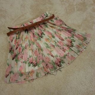 花柄シフォン♡プリーツ(キュロット)