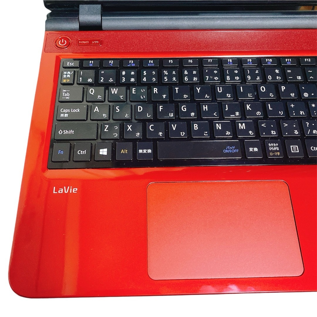 NEC(エヌイーシー)の大容量750GBノートPC　赤　Windows11NEC LAVIE LS150 スマホ/家電/カメラのPC/タブレット(ノートPC)の商品写真