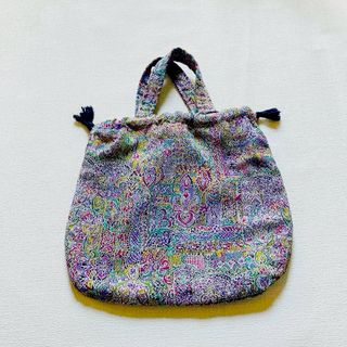 ハンドメイド　巾着ミニバック(バッグ)