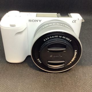 ソニー(SONY)の【全額返金保証】【最速発送】Sony デジタル一眼 VLOGCAM ZV-E10M2X ダブルズームレンズキット ホワイト 超美品 動作確認済(デジタル一眼)