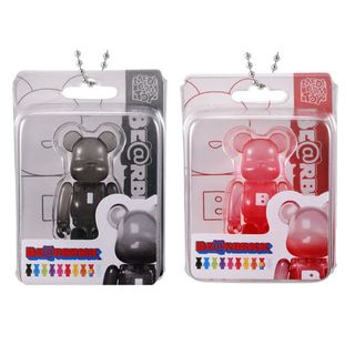 ベアブリック(BE@RBRICK)のベアブリック パッケージチャームコレクション クリア2種セット ガチャ(キャラクターグッズ)