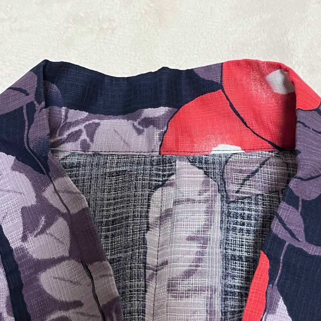 UNIQLO(ユニクロ)の浴衣 濃紺 椿 竹久夢二  綿紅梅 ゆかた 赤 紫 ユニクロ つばき レディースの水着/浴衣(浴衣)の商品写真