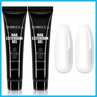 TOMICCA ポリジェル 長さ出しジェル ジェルネイル 長さ出し 2本 15g(ネイルケア)