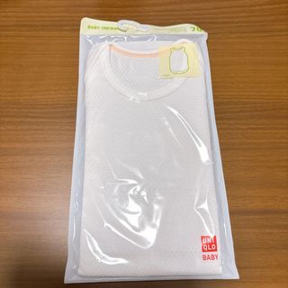 ユニクロ(UNIQLO)のUNIQLO ユニクロ　コットンメッシュインナーボディスーツ　ノースリーブ　70(肌着/下着)