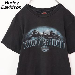 Harley Davidson - 【大人気】ハーレーダビッドソン Tシャツ 両面プリント ウィメンズ 黒 バイク