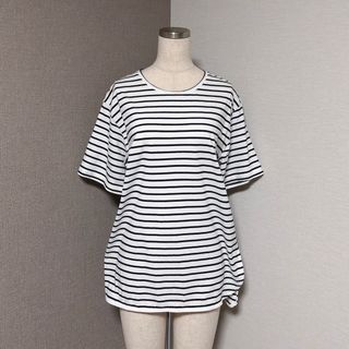 LEPSIM - レプシィム ボーダー サイドスリット シンプル Tシャツ