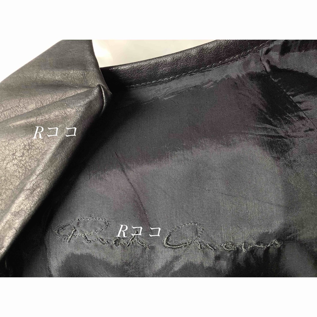 Rick Owens(リックオウエンス)の【 RICK OWENS 】リック オウエンス  ★ライトコート・レザー★１回着 レディースのジャケット/アウター(ロングコート)の商品写真