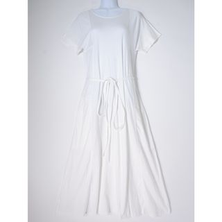 ルメール(LEMAIRE)のLEMAIREルメール Tied Waist Long Dress コットンカットソーロングドレス ワンピース【S】【LOPA78772】(その他)