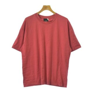 エイトン(ATON)のATON エイトン Tシャツ・カットソー XL 赤 【古着】【中古】【送料無料】(Tシャツ/カットソー(半袖/袖なし))