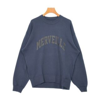 cafune カフネ スウェット M 紺 【古着】【中古】【送料無料】(トレーナー/スウェット)