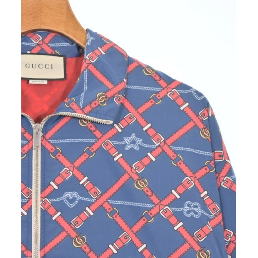 GUCCI グッチ ブルゾン(その他) 茶x青x赤等 XS 4103624E0464 GUCCI - GUCCI グッチ ブルゾン(その他) XS その他(柄物