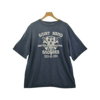 SAINT MICHAEL セントマイケル Tシャツ・カットソー XL 紺 【古着】【中古】【送料無料】(Tシャツ/カットソー(半袖/袖なし))