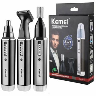 【新品・未使用 Kemei 鼻・耳毛トリマー KM‑6630 USB充電式 軽量(メンズシェーバー)