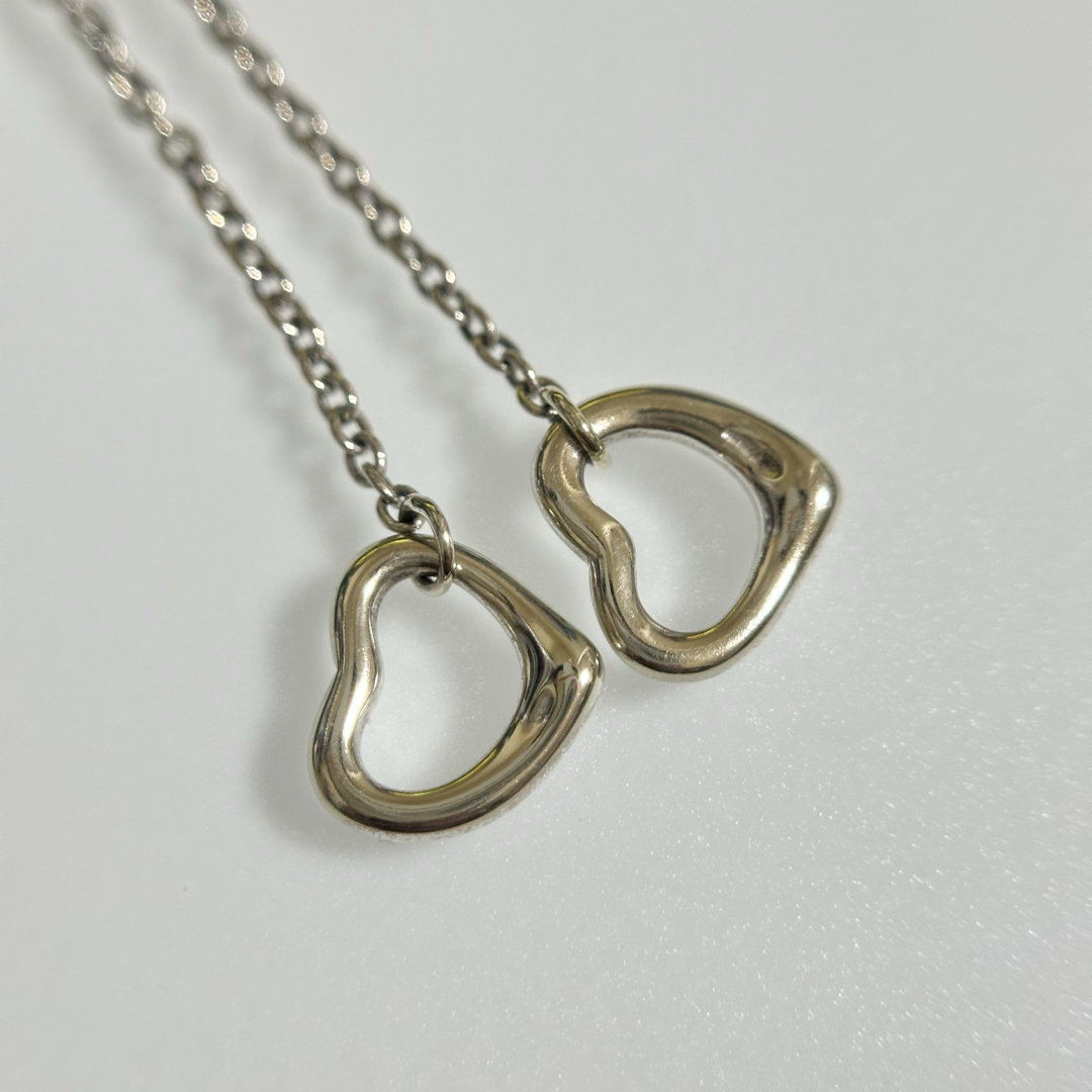 Tiffany & Co. - ティファニー オープンハート ドロップ ピアス