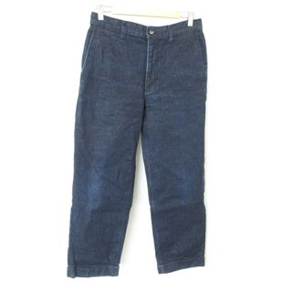 コムデギャルソンオムドゥ(COMME des GARCONS HOMME DEUX)の美品 COMME des GARCONS HOMME DEUX コムデギャルソンオムドゥ テーパード デニムパンツ ジーンズ M インディゴ メンズ 古着 中古 USED(デニム/ジーンズ)