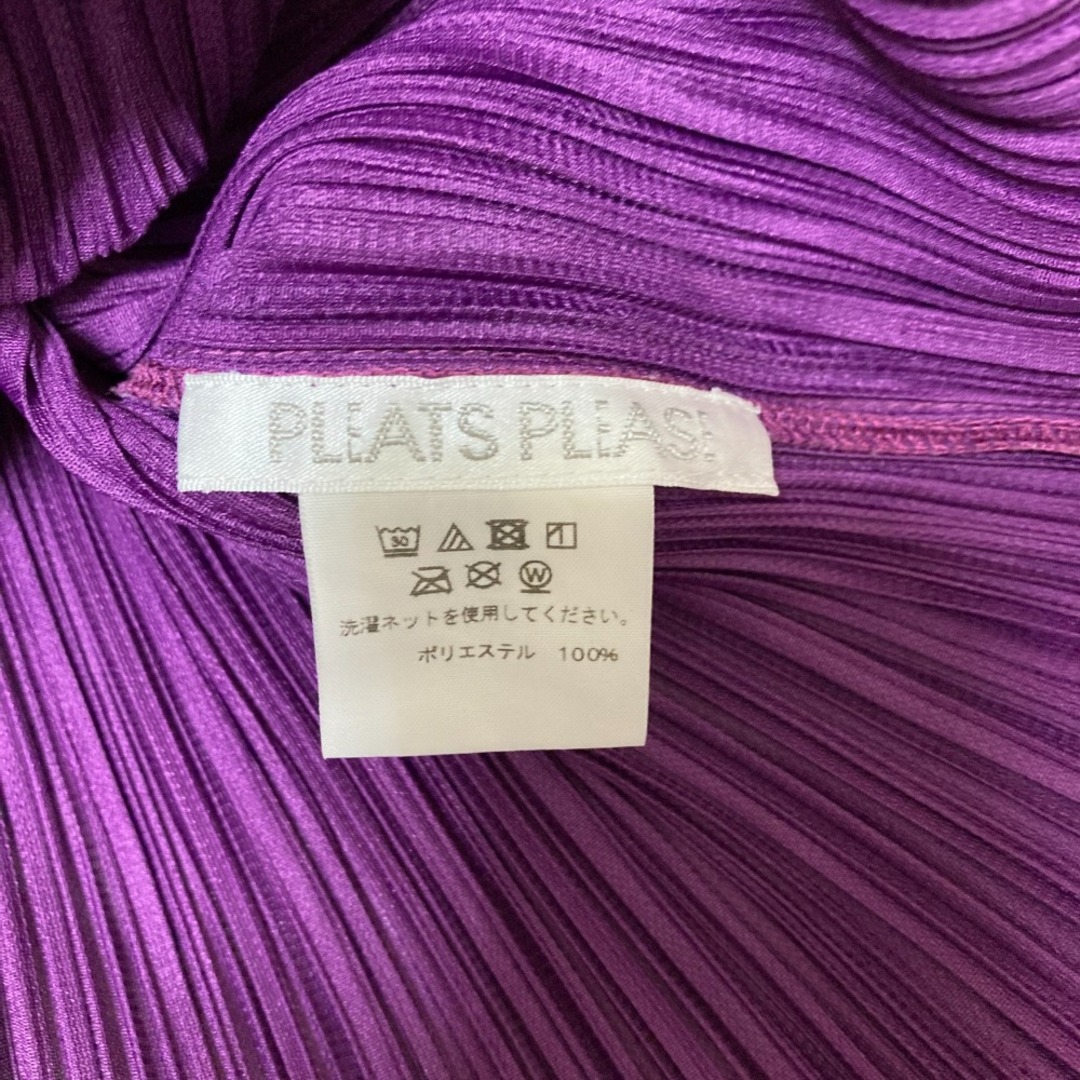 イッセイミヤケ フェット ハイネックカットソー 薄地クラッシュプリーツ加工 ISSEY MIYAKE FETE イッセイミヤケ フェット ムラ染め