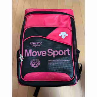 デサント(DESCENTE)の【ATHLETIC MoveSport】バレーボール用リュック ピンク/ブラック(バレーボール)