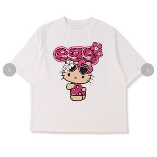 アベイル 日焼けキティ　egg Tシャツ　キティ　M ホワイト(Tシャツ(半袖/袖なし))