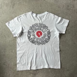 ヴィンテージ(VINTAGE)の80s Hanes パウエルペラルタ tシャツ USA製 ホワイト M 両面(Tシャツ/カットソー(半袖/袖なし))